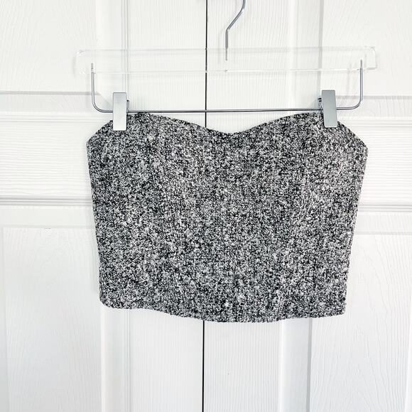 JLUXLABEL Lt. Grey All You Need Tweed Corset - Picture 2 of 7